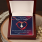 To My Granddaughter GrandDaughter in My Heart Alluring Ribbon Necklace Message Card-Express Your Love Gifts