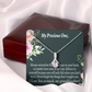 To My Granddaughter Granddaughter Inspirational Message from Grandma Alluring Ribbon Necklace Message Card-Express Your Love Gifts