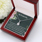 To My Granddaughter Granddaughter Inspirational Message from Grandma Alluring Ribbon Necklace Message Card-Express Your Love Gifts