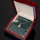 To My Granddaughter Granddaughter Inspirational Message from Grandma Alluring Ribbon Necklace Message Card-Express Your Love Gifts