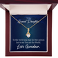 To My Granddaughter Granddaughter is my World Alluring Ribbon Necklace Message Card-Express Your Love Gifts
