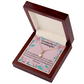 To My Granddaughter Granddaughter Special Bond Necklace Alluring Ribbon Necklace Message Card-Express Your Love Gifts