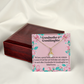 To My Granddaughter Granddaughter Special Bond Necklace Alluring Ribbon Necklace Message Card-Express Your Love Gifts