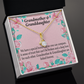 To My Granddaughter Granddaughter Special Bond Necklace Alluring Ribbon Necklace Message Card-Express Your Love Gifts