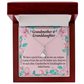To My Granddaughter Granddaughter Special Bond Necklace Alluring Ribbon Necklace Message Card-Express Your Love Gifts