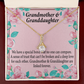 To My Granddaughter Granddaughter Special Bond Necklace Alluring Ribbon Necklace Message Card-Express Your Love Gifts