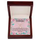 To My Granddaughter Granddaughter Special Bond Necklace Alluring Ribbon Necklace Message Card-Express Your Love Gifts