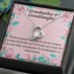 To My Granddaughter Granddaughter Special Bond Necklace Forever Necklace w Message Card-Express Your Love Gifts