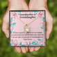 To My Granddaughter Granddaughter Special Bond Necklace Forever Necklace w Message Card-Express Your Love Gifts