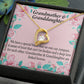 To My Granddaughter Granddaughter Special Bond Necklace Forever Necklace w Message Card-Express Your Love Gifts