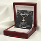To My Granddaughter Grandma Adores You Alluring Ribbon Necklace Message Card-Express Your Love Gifts