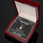 To My Granddaughter Grandma Adores You Alluring Ribbon Necklace Message Card-Express Your Love Gifts