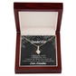 To My Granddaughter Grandma Adores You Alluring Ribbon Necklace Message Card-Express Your Love Gifts