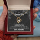 To My Granddaughter Grandma Adores You Forever Necklace w Message Card-Express Your Love Gifts