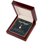 To My Granddaughter Grandma's Princess Alluring Ribbon Necklace Message Card-Express Your Love Gifts