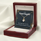 To My Granddaughter Grandma's Princess Alluring Ribbon Necklace Message Card-Express Your Love Gifts