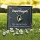 To My Granddaughter Grandma's Princess Forever Necklace w Message Card-Express Your Love Gifts