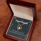 To My Granddaughter Grandma's Princess Forever Necklace w Message Card-Express Your Love Gifts