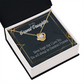 To My Granddaughter Grandma's Princess Infinity Knot Necklace Message Card-Express Your Love Gifts