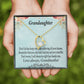To My Granddaughter Grandma to Granddaughter Message Reach For Your Dreams Forever Necklace w Message Card-Express Your Love Gifts
