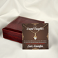To My Granddaughter Grandpa Encouragement Alluring Ribbon Necklace Message Card-Express Your Love Gifts