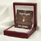 To My Granddaughter Grandpa Encouragement Alluring Ribbon Necklace Message Card-Express Your Love Gifts