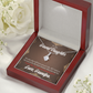 To My Granddaughter Grandpa Encouragement Alluring Ribbon Necklace Message Card-Express Your Love Gifts