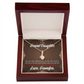 To My Granddaughter Grandpa Encouragement Alluring Ribbon Necklace Message Card-Express Your Love Gifts