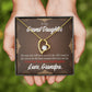 To My Granddaughter Grandpa Encouragement Forever Necklace w Message Card-Express Your Love Gifts