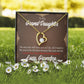 To My Granddaughter Grandpa Encouragement Forever Necklace w Message Card-Express Your Love Gifts