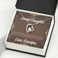 To My Granddaughter Grandpa Encouragement Forever Necklace w Message Card-Express Your Love Gifts