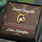 To My Granddaughter Grandpa Encouragement Forever Necklace w Message Card-Express Your Love Gifts