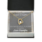 To My Granddaughter Grandpa's Princess Forever Necklace w Message Card-Express Your Love Gifts