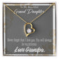 To My Granddaughter Grandpa's Princess Forever Necklace w Message Card-Express Your Love Gifts