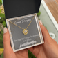 To My Granddaughter Grandpa's Princess Infinity Knot Necklace Message Card-Express Your Love Gifts