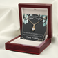 To My Granddaughter Happy Birthday Granddaughter Alluring Ribbon Necklace Message Card-Express Your Love Gifts