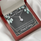 To My Granddaughter Happy Birthday Granddaughter Alluring Ribbon Necklace Message Card-Express Your Love Gifts