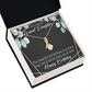 To My Granddaughter Happy Birthday Granddaughter Alluring Ribbon Necklace Message Card-Express Your Love Gifts