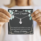 To My Granddaughter Happy Birthday Granddaughter Alluring Ribbon Necklace Message Card-Express Your Love Gifts