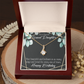 To My Granddaughter Happy Birthday Granddaughter Alluring Ribbon Necklace Message Card-Express Your Love Gifts