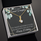 To My Granddaughter Happy Birthday Granddaughter Alluring Ribbon Necklace Message Card-Express Your Love Gifts