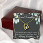 To My Granddaughter Happy Birthday Granddaughter Forever Necklace w Message Card-Express Your Love Gifts