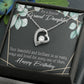 To My Granddaughter Happy Birthday Granddaughter Forever Necklace w Message Card-Express Your Love Gifts