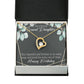 To My Granddaughter Happy Birthday Granddaughter Forever Necklace w Message Card-Express Your Love Gifts