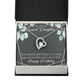 To My Granddaughter Happy Birthday Granddaughter Forever Necklace w Message Card-Express Your Love Gifts