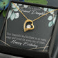 To My Granddaughter Happy Birthday Granddaughter Forever Necklace w Message Card-Express Your Love Gifts