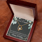 To My Granddaughter Happy Birthday Granddaughter Forever Necklace w Message Card-Express Your Love Gifts