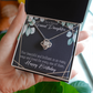 To My Granddaughter Happy Birthday Infinity Knot Necklace Message Card-Express Your Love Gifts