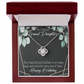 To My Granddaughter Happy Birthday Infinity Knot Necklace Message Card-Express Your Love Gifts