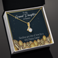 To My Granddaughter Happy Easter Granddaughter Alluring Ribbon Necklace Message Card-Express Your Love Gifts